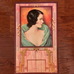 Vintage Art Deco Calendar Top